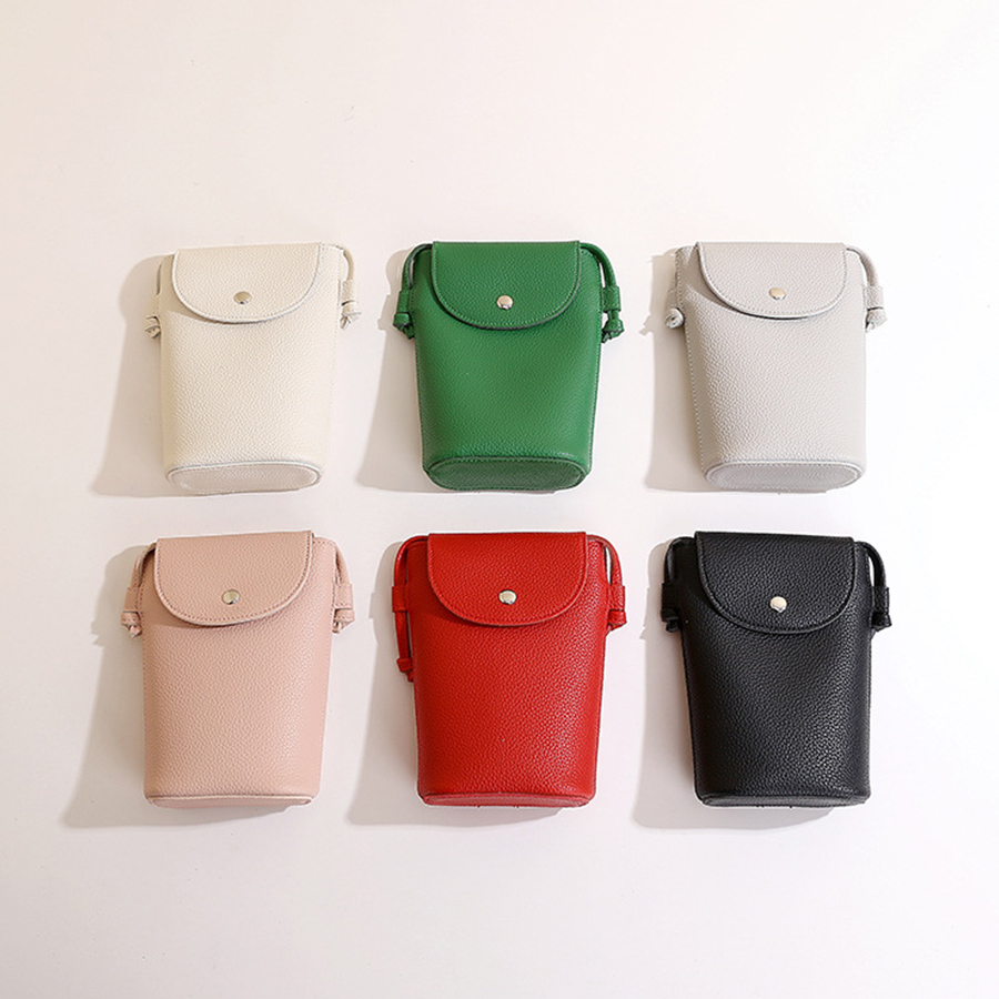 New Pu Leather Mobile Phone Bag Women's Small Flap Shoulder Crossbody Bag Daily Hasp Purse Casual Outdoor Travel Key Wallet Sac