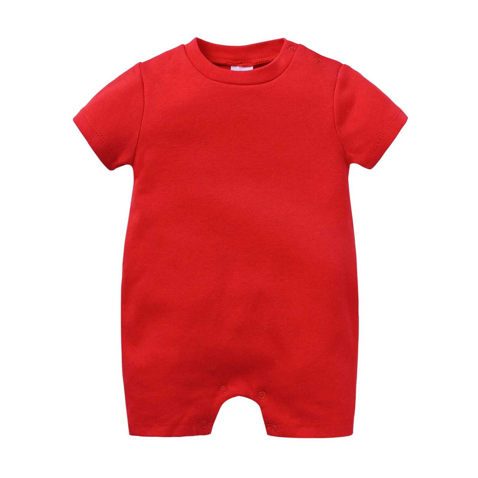 Newborn Baby Romper Solid Cotton Unisex Infant Boys Jumpsuit White Black Toddler Girls Overalls Baby Clothes Blank Muslin Z250712