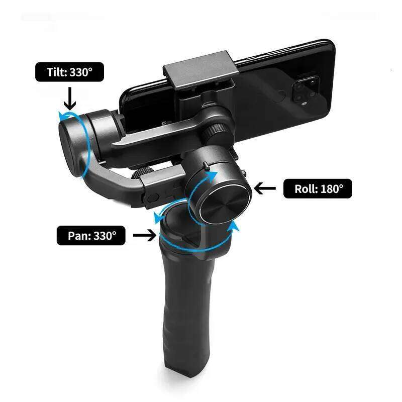 High Quality Gimbal 3 Axis Cell Phone Control Flexible Handheld Camera Video Stick F6 for Face Tracking Vlog Selfie