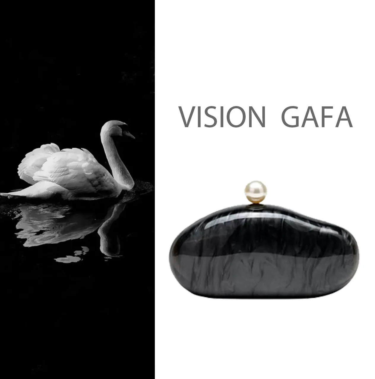 2025 Marble Texture Black Evening Bag Acrylic Clutch for Women Wedding Prom Party Perfect Gift for Dating 250708
