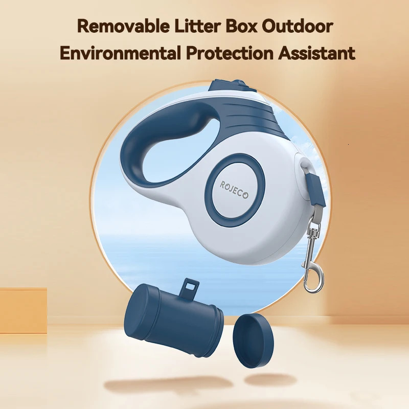 ROJECO Automatic Retractable Dog Leash 3M/5M Extendable Rope For Outdoor Travel Walking Hiking Small Dogs Traction Rope Cat Lead 250709
