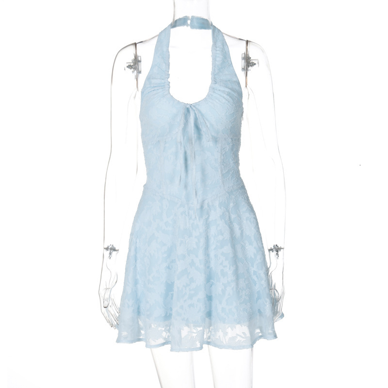 2025 Summer new fashionable women's skirt new sexy backless jacquard pure desire high waist slim fit dress new luxury designer women's skirt