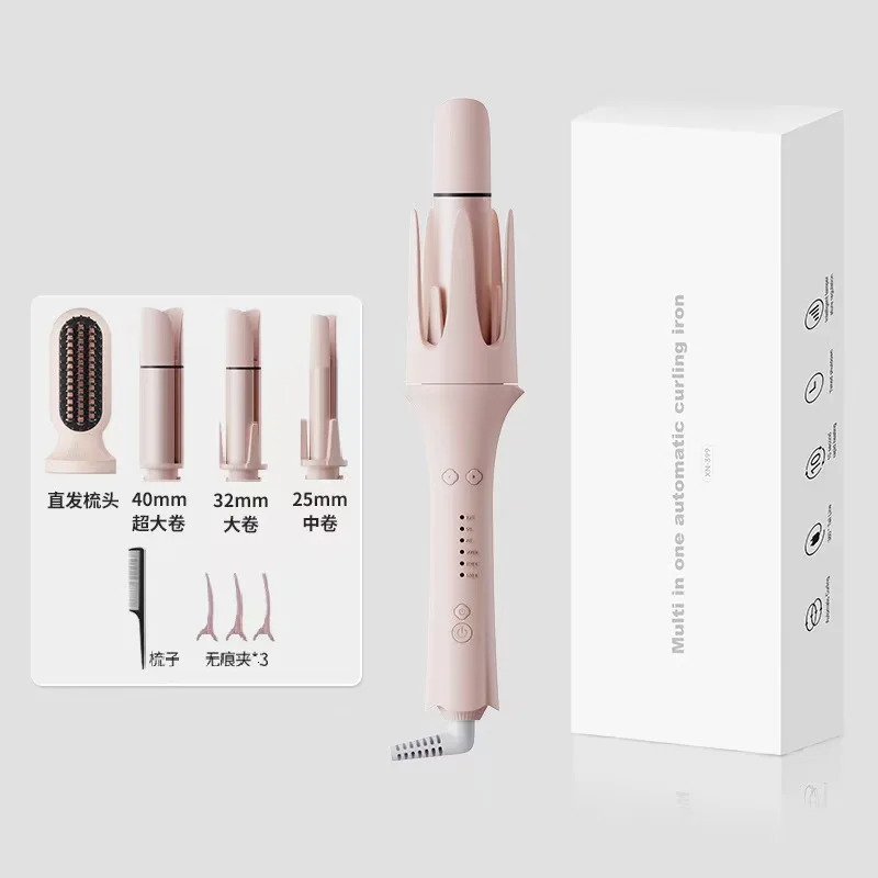 OPE PRO Automatic Curling Iron Hair Curler Replaceable Curling Wand with 2 Sizes Barrel 1 1.25 3 Temps Hair Waver 250712