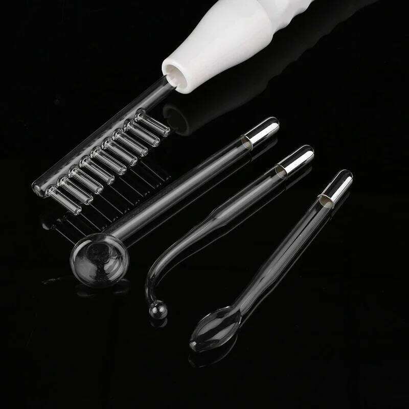 7In1 High Frequency Electrode W/Neon Electrotherapy Glass Tube Acne Spot Remover Home Spa Beauty Device Facial Therapy Wand