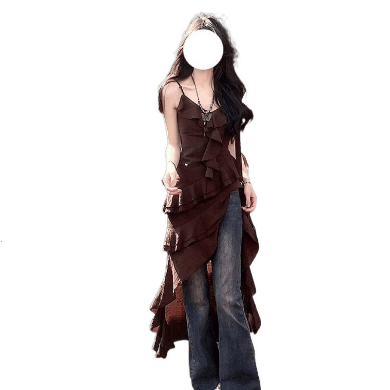 Summer New Women's Skirt Travel Style Dress Summer New Fashion Bohemian Style Holiday Belt Long Dress New Fashion Luxury Designer Women's Sk