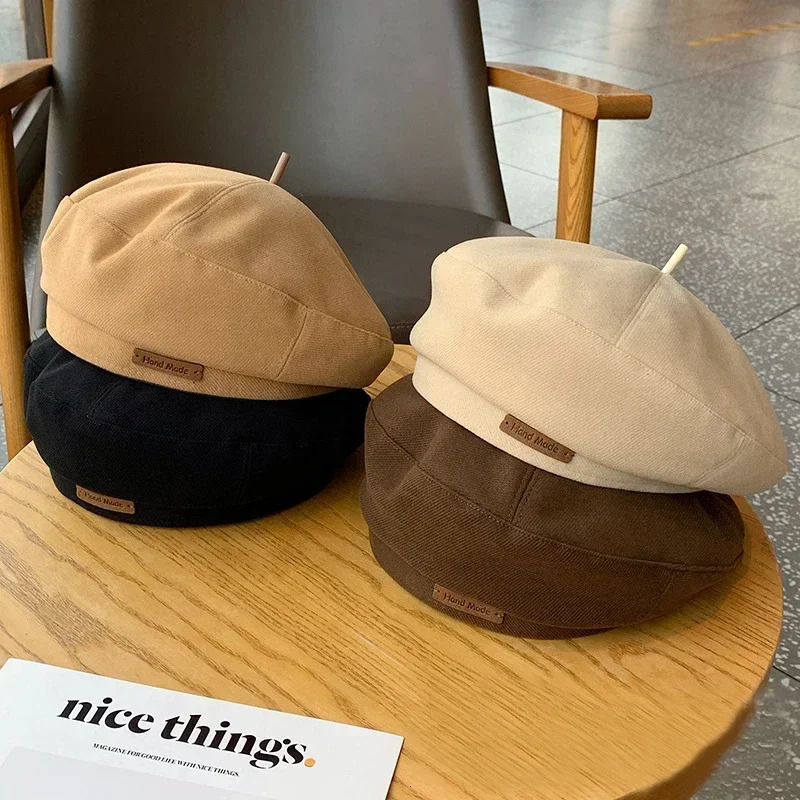 Autumn Winter Woolen Beret Fashion British Style Painter Hat Retro Versatile Beret Men Women Spring Beret Hat 250712
