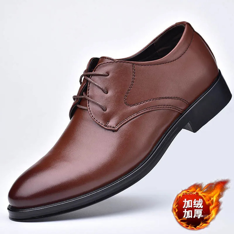 Clearance Sale Plus Size 38-48 Man Dress Shoes Leather Lace Up Derby Shoes Wedding Shoes Big Size Black Brown Business Office 250712