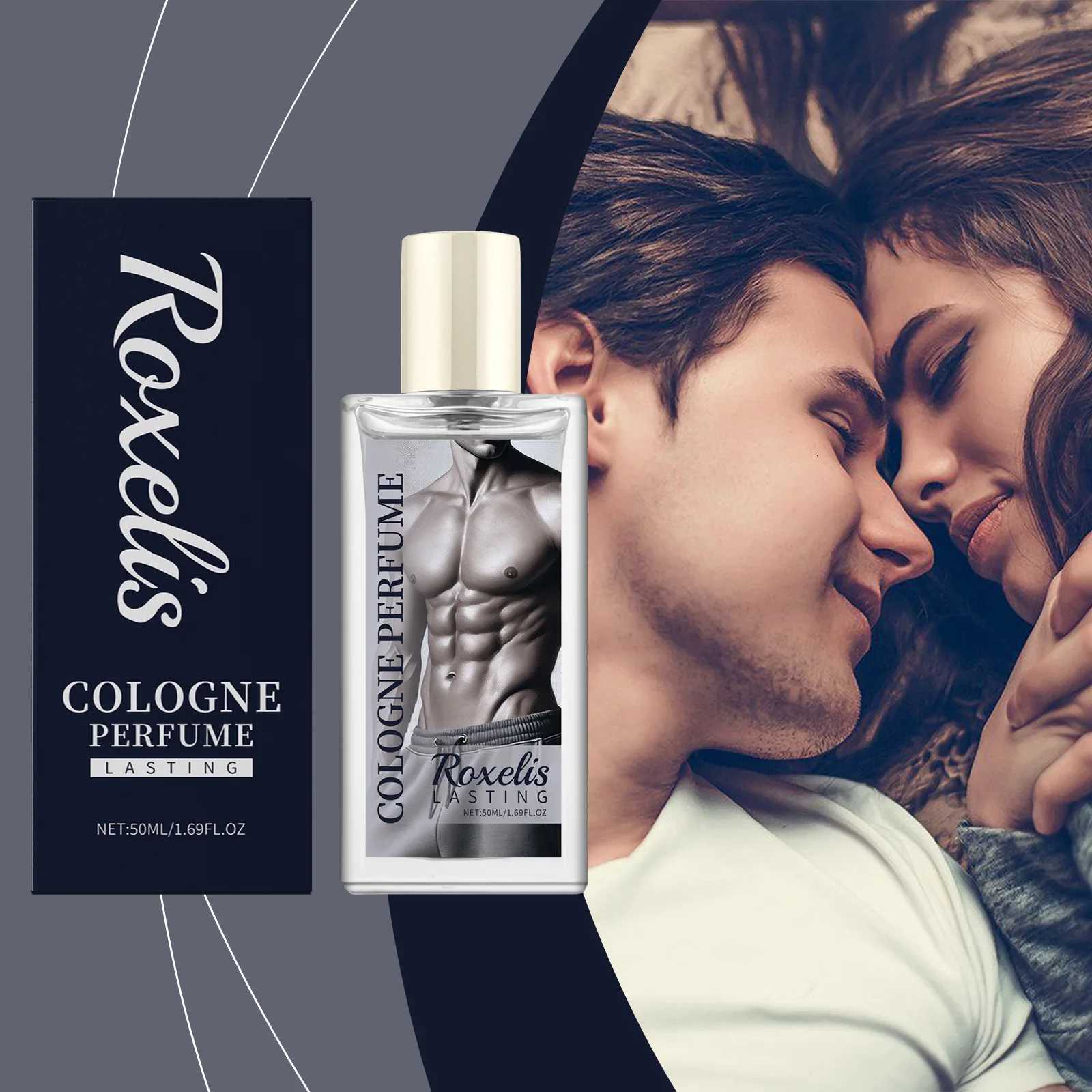 Roxelis 50ml Cologne Men Perfume Light Fragrance Fresh Charm Release Valentines Day Flirting Pheromone Romantic Dating Perfume W250712