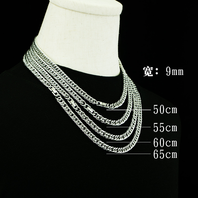 Luxury Jewelry Designer Jewelry Jewelry Buckle Necklace For Men Stainless Steel Non-fading Titanium Steel Necklace Men's Hip-hop Accessories Pers