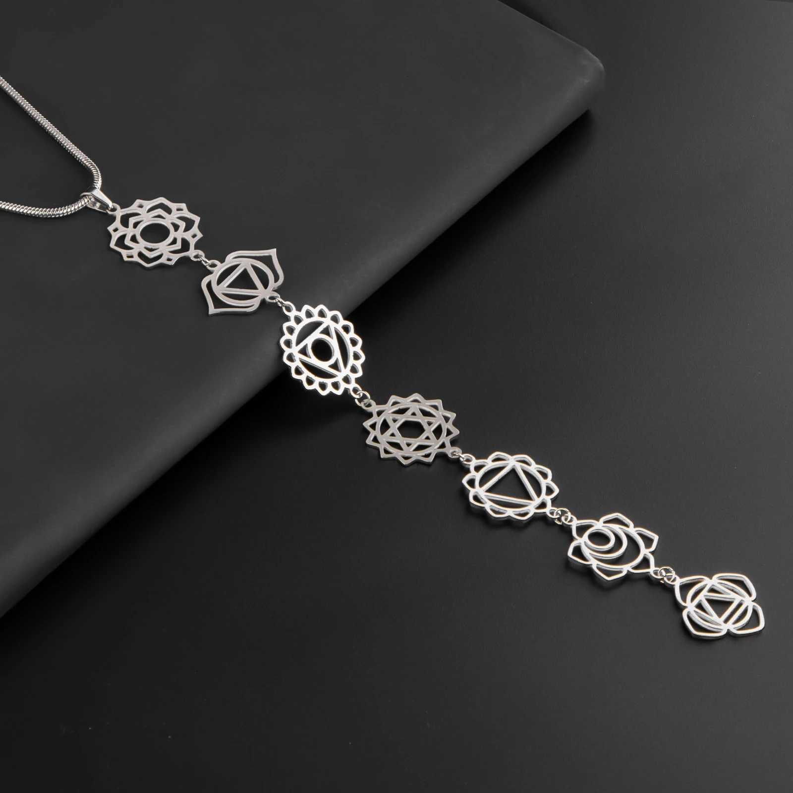 Kity Handmade Sn Chakra Yoga Necklace Relieves Physical and Mental Stress Spiritual Meditation Gift W250712