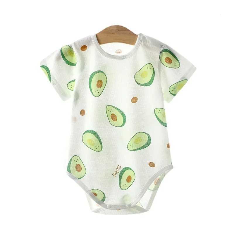 Baby Thin Cotton Mesh Short Sleeve Baby Clothing Bodysuits Newborn Boys and Girls One Piece Clothing Newborn Babies 0 to 3 Z250712