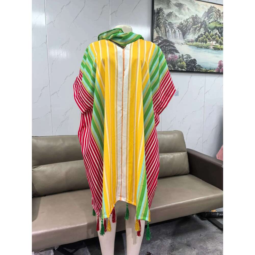 Plus Size Dresses for Fashion Half Sleeve V-neck Party Evening Midi Dress Dashiki African Clothes Women