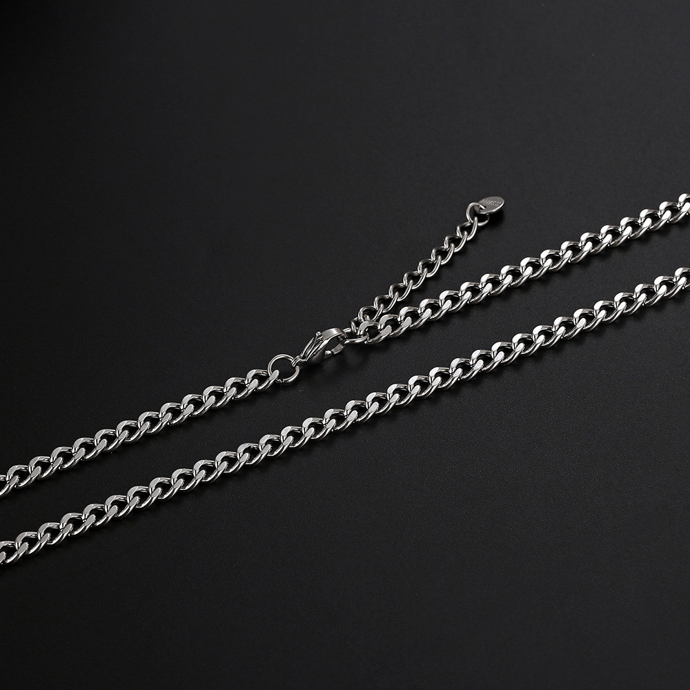 Luxury Jewelry Designer Jewelry IMI Basic Necklace For Men And Women, Simple Niche Jewelry, Trendy Hip-hop High Street Cool Titanium Steel Chain YL664