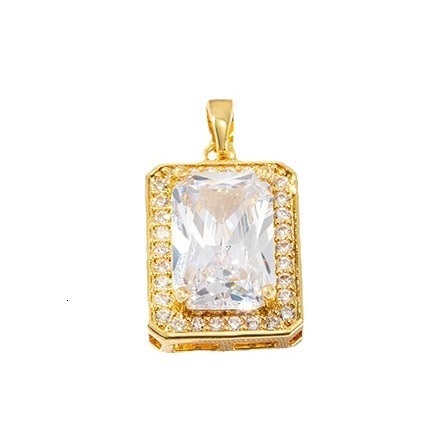 Luxury Jewelry Designer Jewelry Zhongxing New Purple Zircon Square DIY Pendant Accessories Handmade Bracelet Necklace Pendant Gemstone Pendant Wholesa