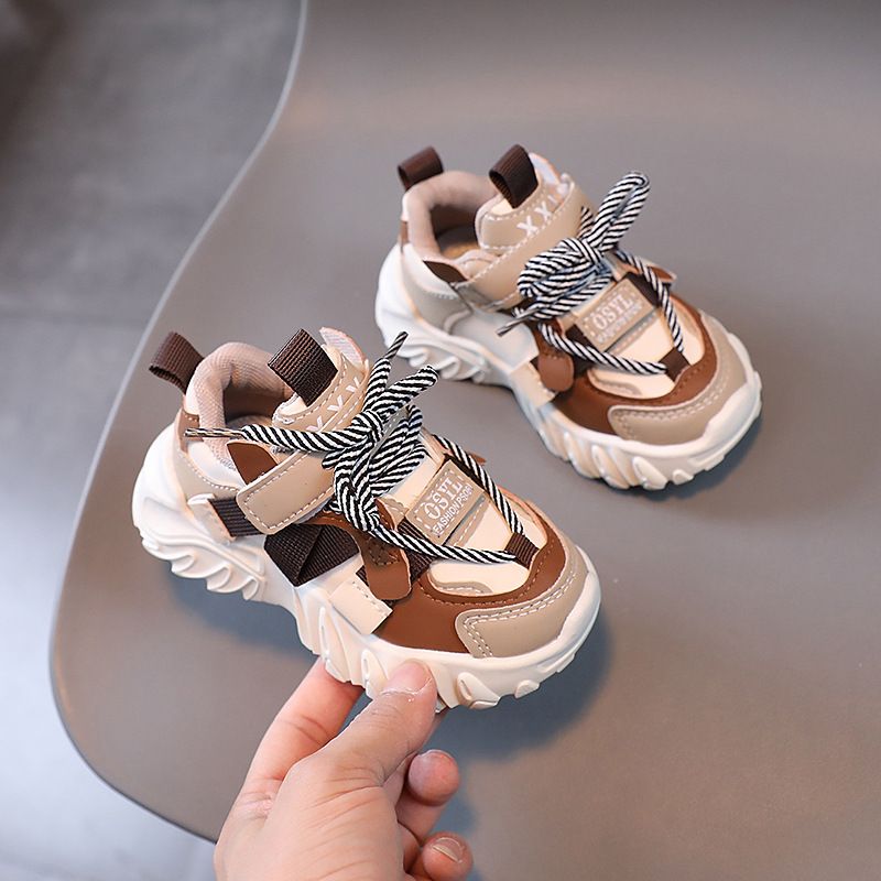 Autumn Children's Sneakers Boys New Fashion Design Kid Sport Shoes Girls Non-slip Casual Shoes Student Shoes Toddler Shoes Sizes US6C-US5Y 000302