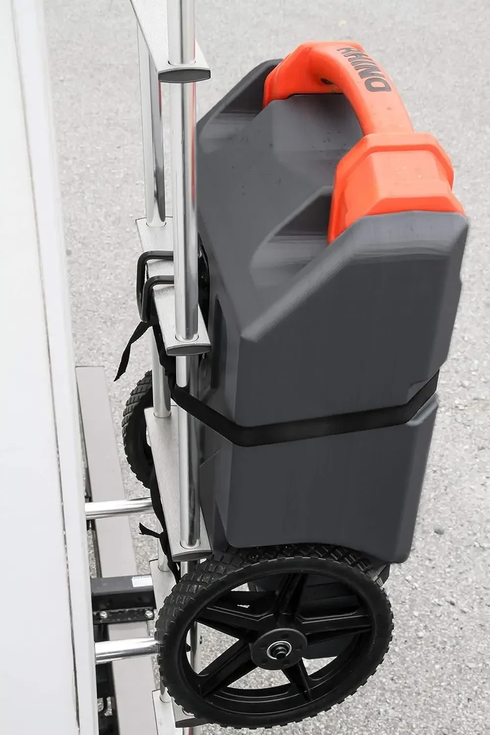 NEW Rhino 36-Gallon Camper / RV Dwe74 Portable Waste Tank - Features Large Heavy-Duty No-Flat Wheels & Built-In Gate Vae