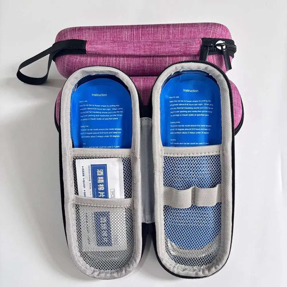 Durable EVA Insulin Cooling Waterproof Thermal Insulated Pen Bag Pocket Pill Protector for Diabetics