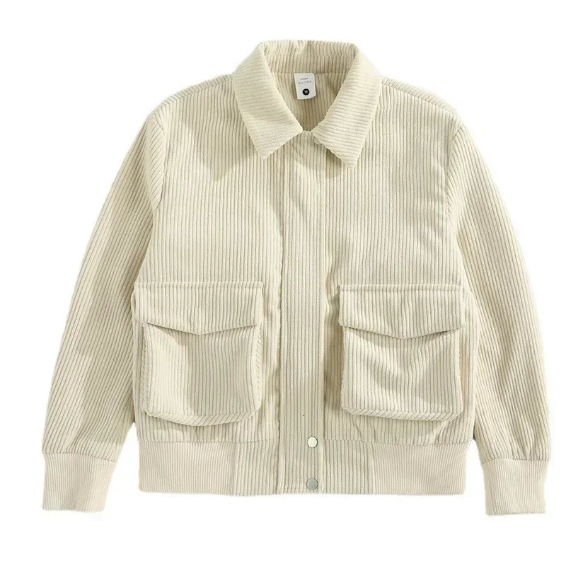 Fashion s Mens Clothing Tops Corduroy Jackets Korean Version Trendy Spring and Autumn Jackets for Men 250708