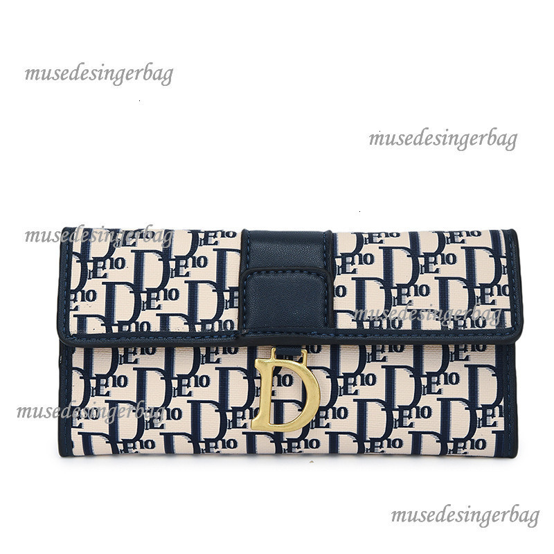 Luxury Brand Designer Wallet High Quality Multi-Card Long Purse Genuine Leather Trendy Fashion Daily Commute Essential