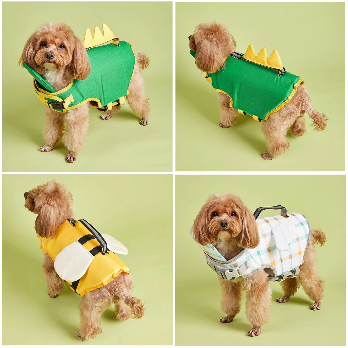 Dog Life Jacket Reflective Adjustable Dog Flotation Swim Vest Enhanced Buoyancy Summer Dog Sailboats Surfing Safety Vest 250708