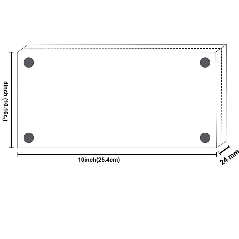 Yakri Clear Acrylic Perspex Sandwich Picture Frame with , 4x10 in, PF003-1 H260306