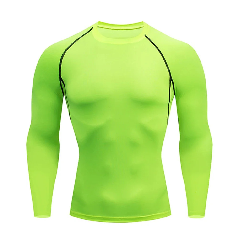 Mens Compression Shirt Men Rashgard Fitness Long Sleeve Running Man Gym Under T Football Jersey Sportswear Tights 250707