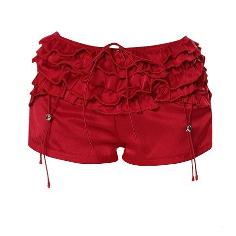 Summer new fashionable American style spicy girl pleated women's shorts, summer design sense, niche low waist slim fit pants, new designer pants