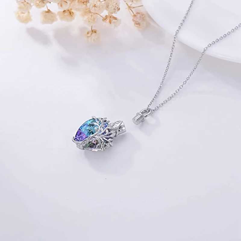 Ashes Necklace- Tree Of Life Urn Necklaces For Sterling Silver Cration Jewelry For Ashes Mory Jewelry For Wen Men W250712