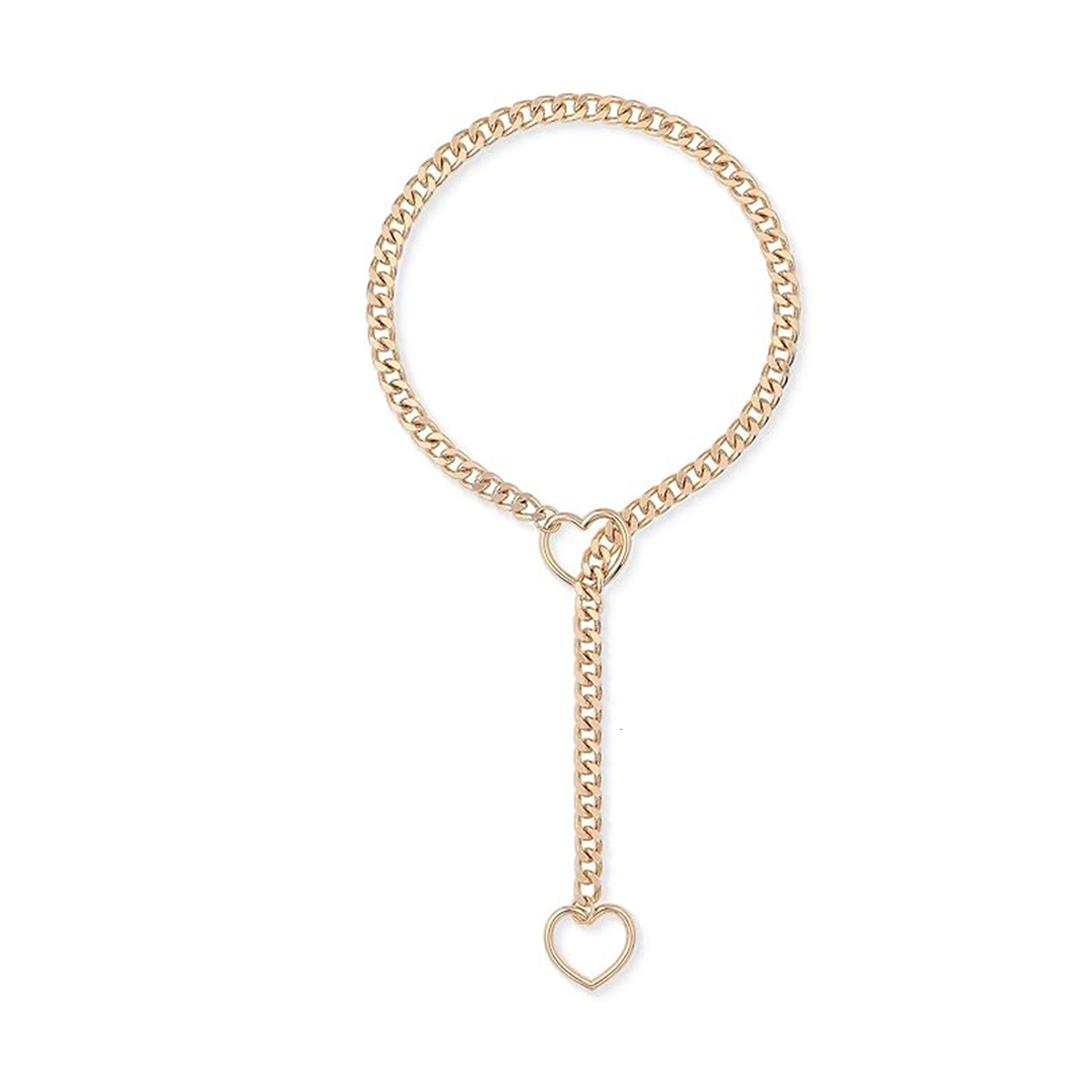 Luxury Jewelry Designer Jewelry Amazon Wide Luxury Style Y-shaped Ring Sliding Chain Stainless Steel Necklace Handmade Punk Chain Necklace