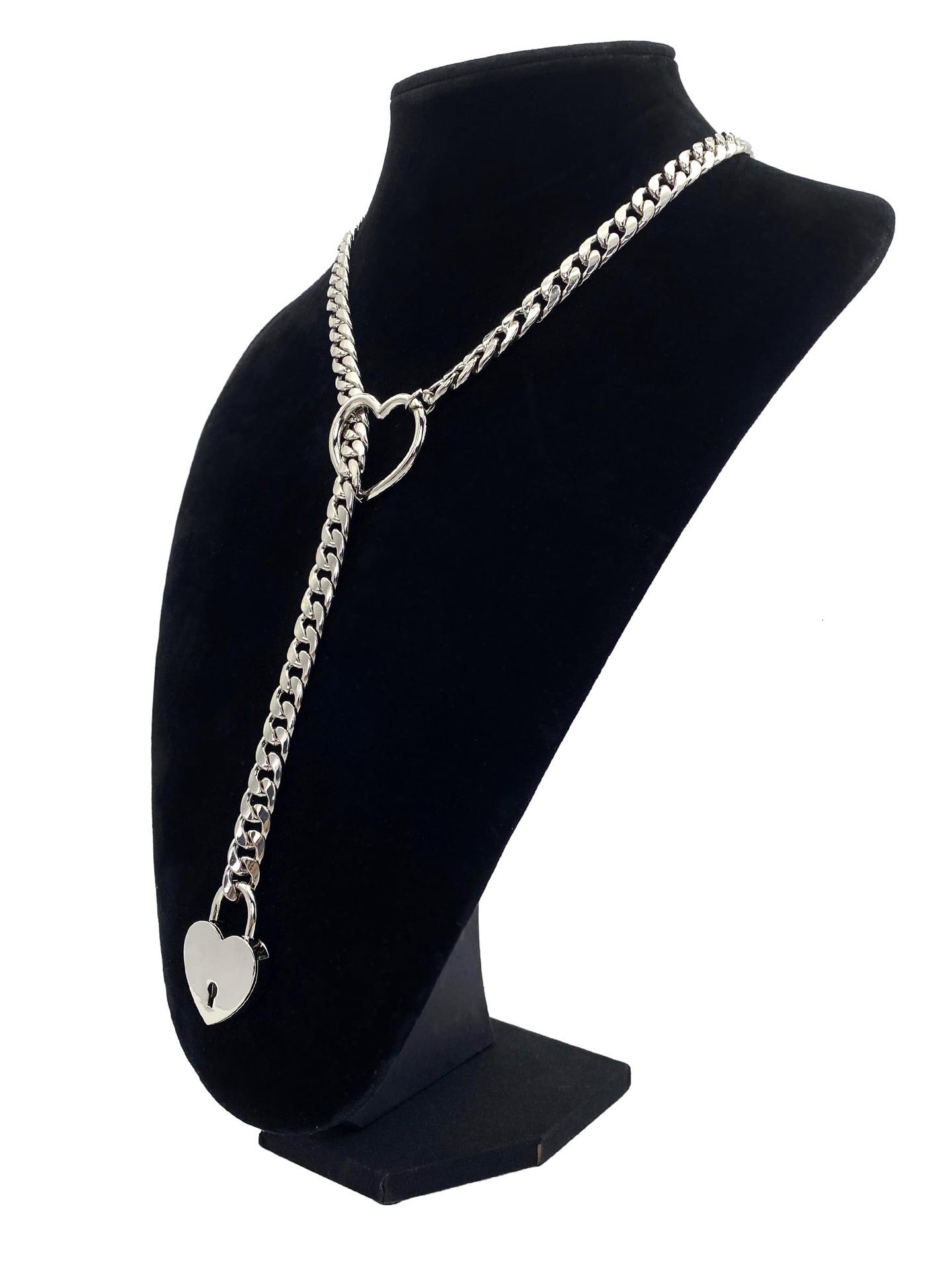Luxury Jewelry Designer Jewelry Brass Real Gold Plated European And American Cross-border Hot Selling Necklace Fashion Heart-shaped Ring Punk Personal