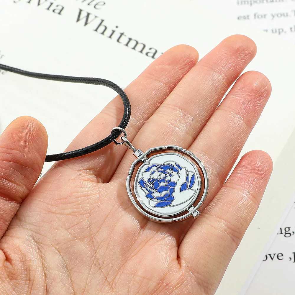 New Game Jinx Blue Rose Rotatab Necklace Anime Game Arcane Season 2 Pack Pendants Metal Fashion Jewelry Fans Collections W250712