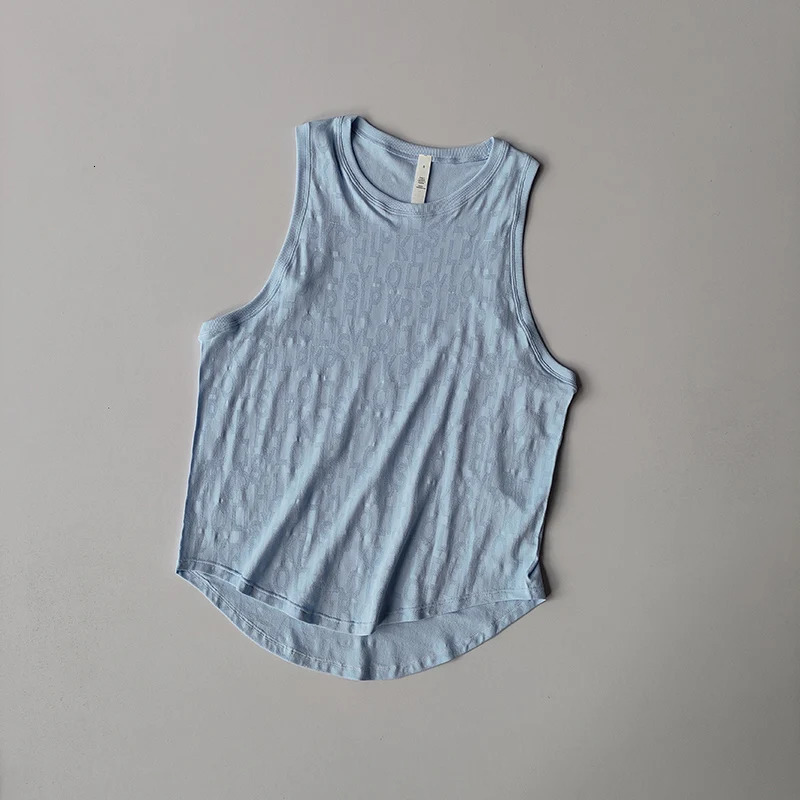 Sleeveless Pilates Sports Blouse for Womens Summer Thin Vest Fitness Quickdrying Yoga Shirts Top Loose Suit 250708