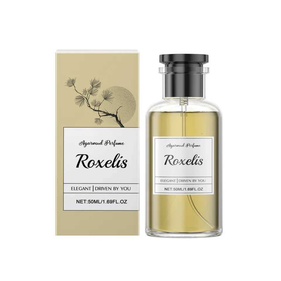 Roxelis 50ml Agarwood Perfume Fresh Lasting Fragrance Luxury Woody Scent Flirting Pheromone Dating Deodorant Body Perfume Spray W250712