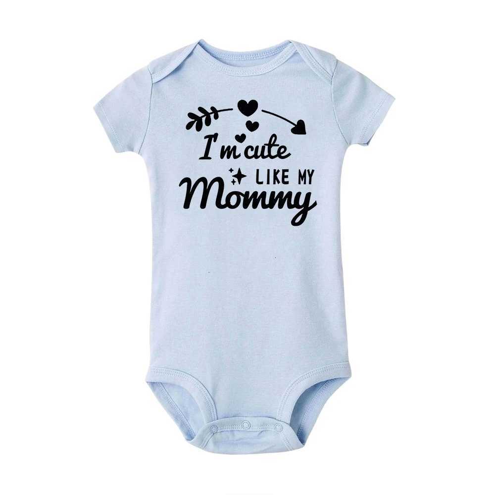 Summer Newborn Infant Baby Clothes Of Course Im Cute Have You Seen My Mom Toddler Jumpsuits Funny Boys Girls Bodysuits Outfits Z250712