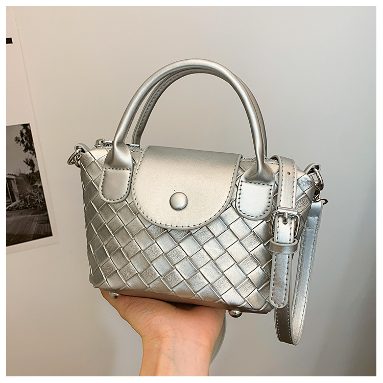 Luxury Brand Designer Bag Early Autumn New Imitation Woven Women's Bag Dumpling Bag High-Quality Texture Handbag Versatile Shoulder Crossbody Bag