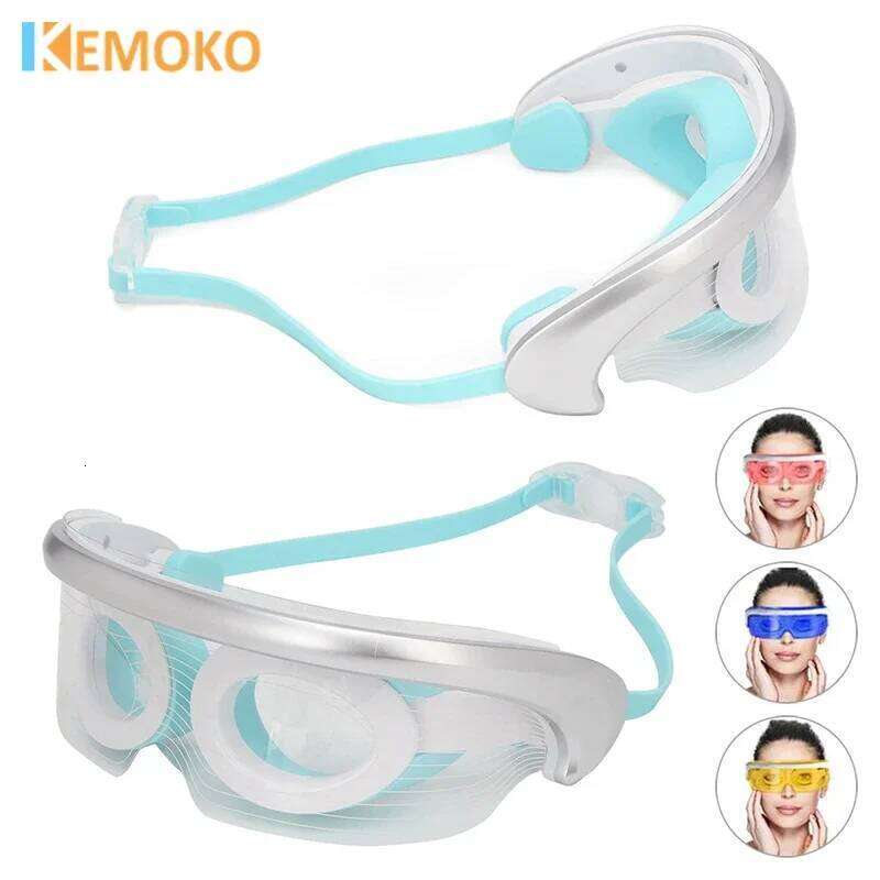 Massager Hot Compress Vibration Relax Eyes Massage Relieve Eye Glasses Fatigue Pouch Anti Wrinkle Care