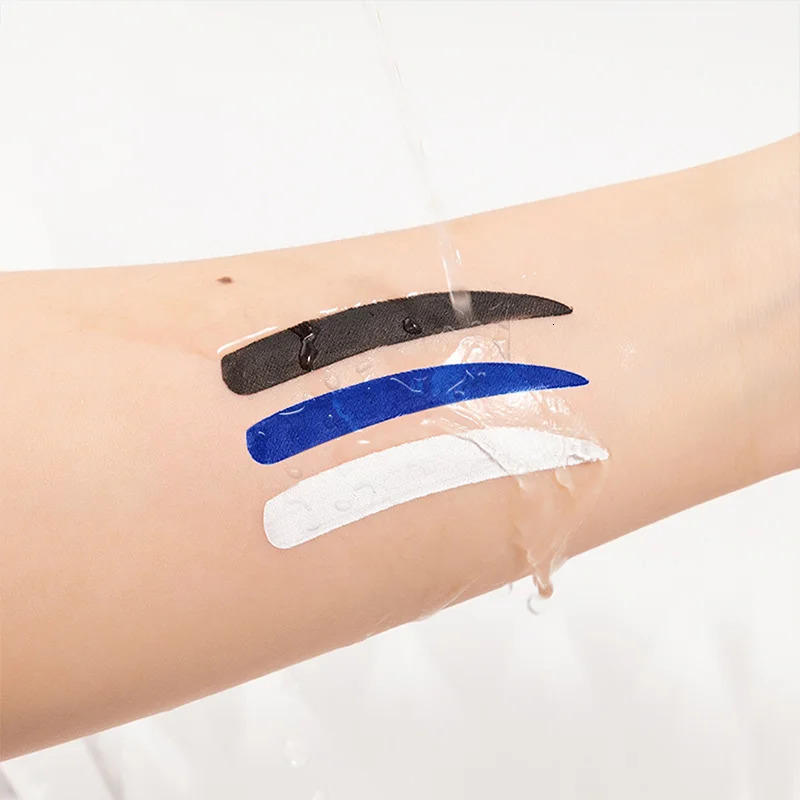 IMAGIC 3-Color Gel Eyeliner Waterproof Quick Dry Long-lasting EyeLiner Cream With Brush Professional Cosmetic Black/White/Blue 250704
