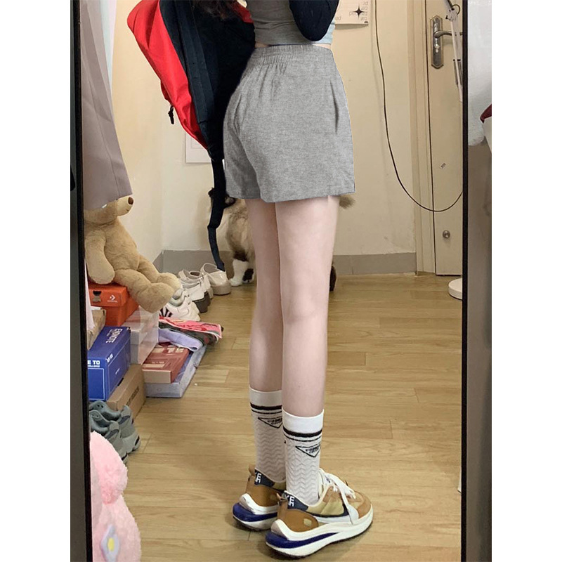 Summer New Women's Shorts Summer Grey Women's Shorts Loose New Thin Wide Leg Shorts Hot Girl Running Sports Shorts New Designer Shorts
