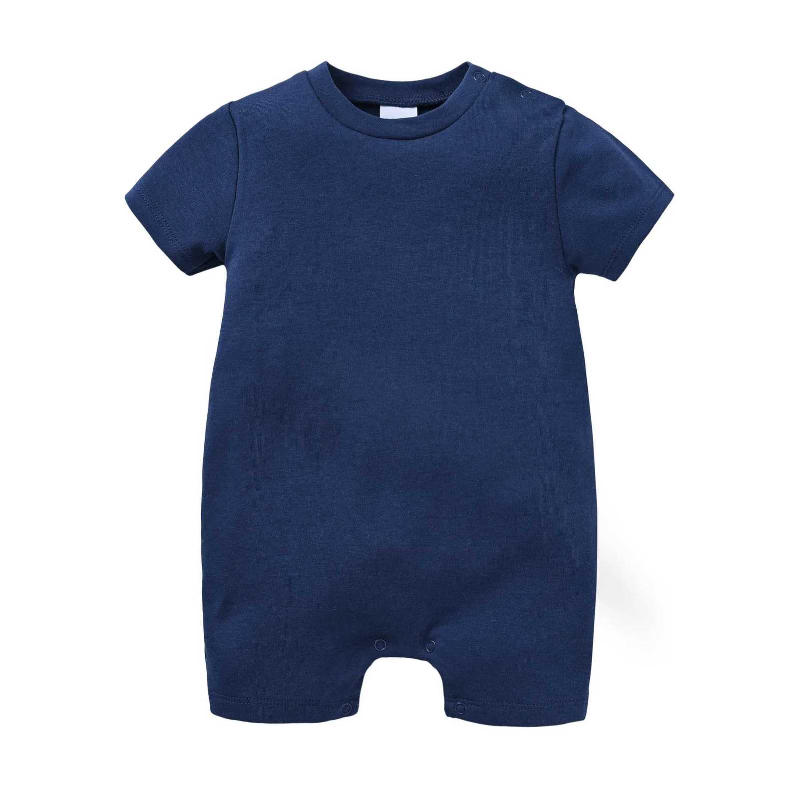 Newborn Baby Romper Solid Cotton Unisex Infant Boys Jumpsuit White Black Toddler Girls Overalls Baby Clothes Blank Muslin Z250712