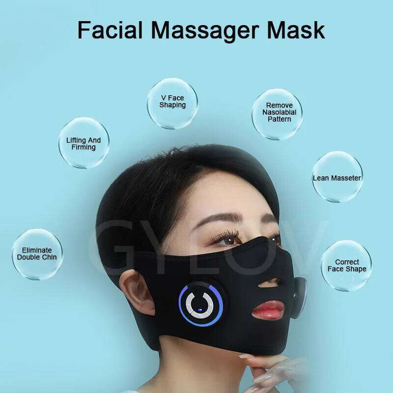 Face-Lifting Device Massager Mask Bandage Micro-Current Skin Tighten Lifting Spa Face EMS Facial Care Beauty Instrument