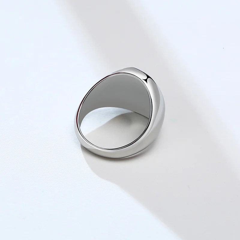 Vnox Gothic Punk Rings for Men Signet Rings Round Square Top Stamp Finger Band Chunky Boys Teens Rock Jewelry Fraternal Rings 250708