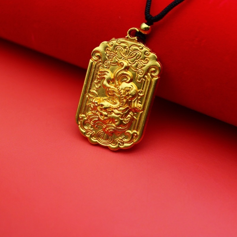 Luxury Jewelry Designer Jewelry Vintage Gold-plated Buddha Head Pendant Unisex Sweater Chain Electroplated Imitation Gold Maitreya Buddha Pendant Neck
