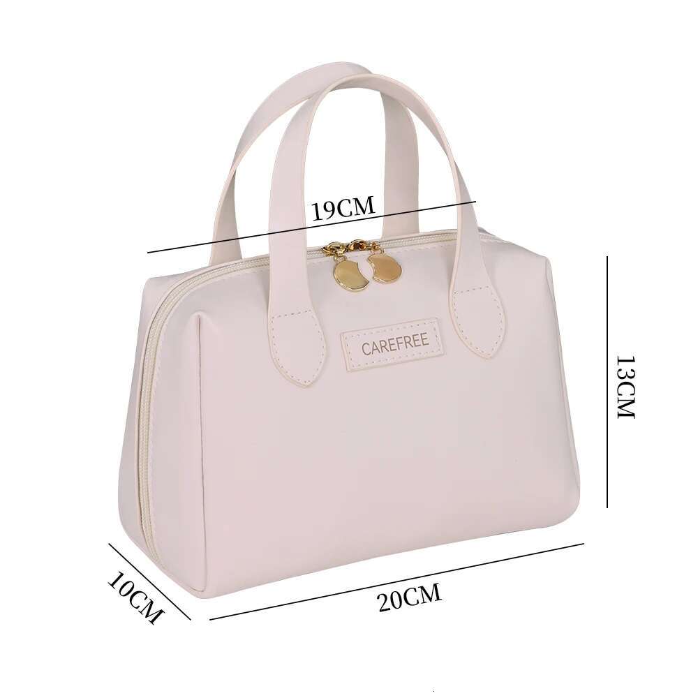 Large Capacity Fashion Cosmetic Bag Portable PU Travel Makeup Pouch Waterproof Bathroom Wash Bags Multifunctional Toiletry Kit