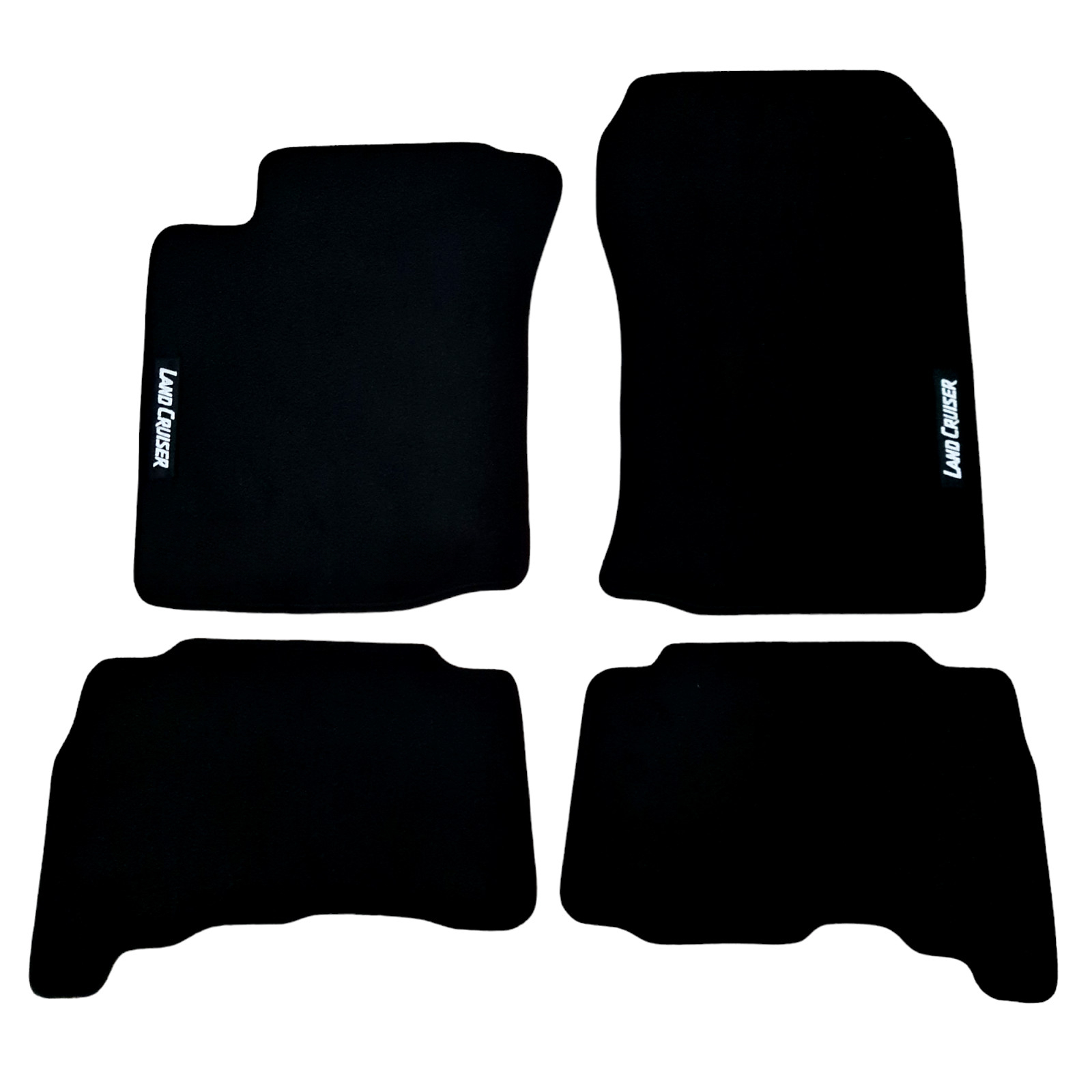Car Floor Mats Velour For Toyota Land Cruiser J150 Black Carpet Auto Liners New