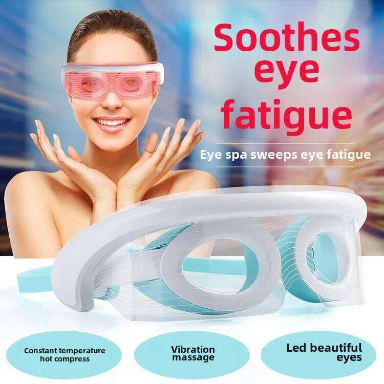 Massager Hot Compress Vibration Relax Eyes Massage Relieve Eye Glasses Fatigue Pouch Anti Wrinkle Care