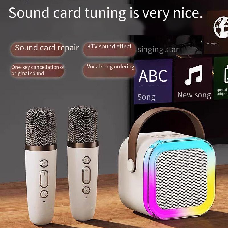 Designer Famous Brand K Speaker Mini Portable Sing Wireless Bluetooth All In One Hine Karaoke Singing Song Request Home KTV