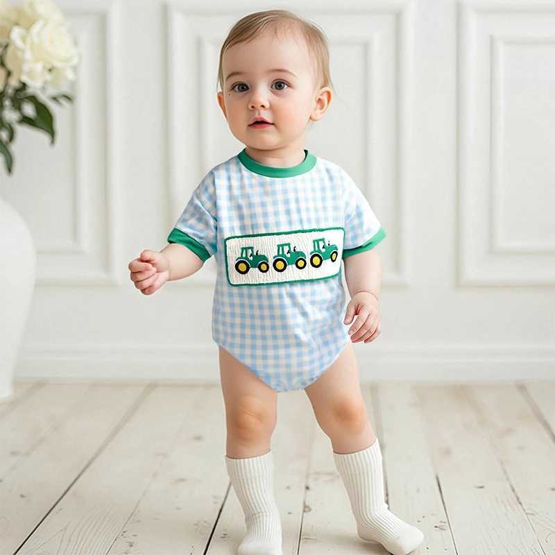 Toddler Boys Dinosaur Print Short Sleeve Romper Round Neck Summer Jumpsuit Bodysuit Casual Outfit Clothes for Baby Boy Z250712