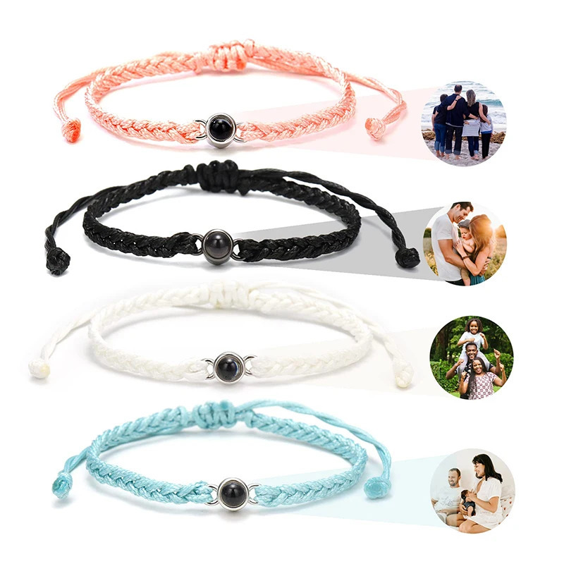 Personalized Po Bracelets Custom Po Projection Bracelet Adjustable Projection Picture Bracelet Jewelry for Women Man 250712