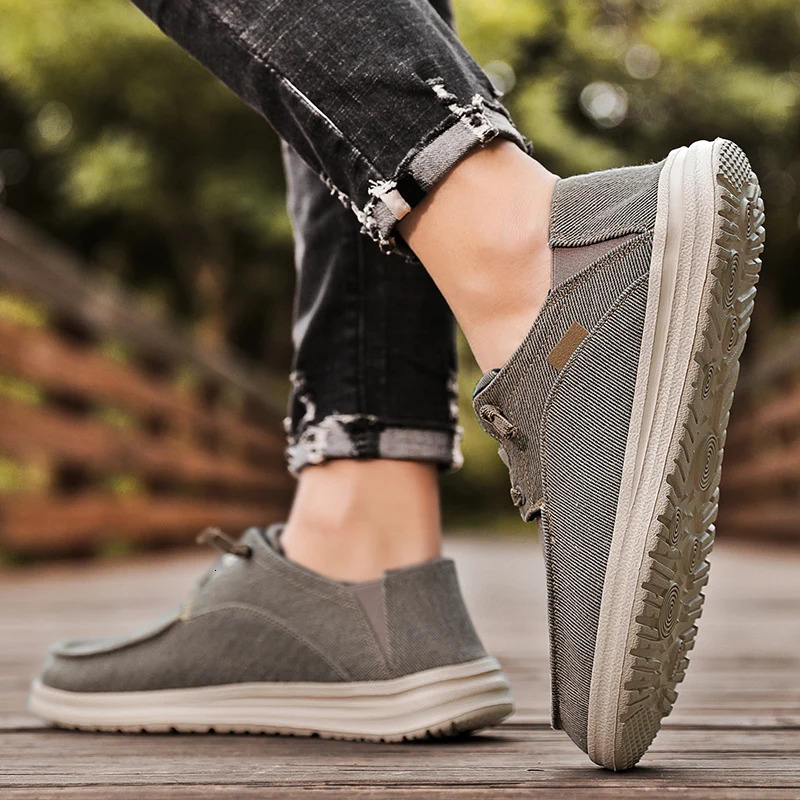 Arrival Mens Casual Shoes Plus Size 50 Breathable Lightweight Canvas Shoes Foe Men Comfort Non-Slip Flat Shoes Men Loafers 250708