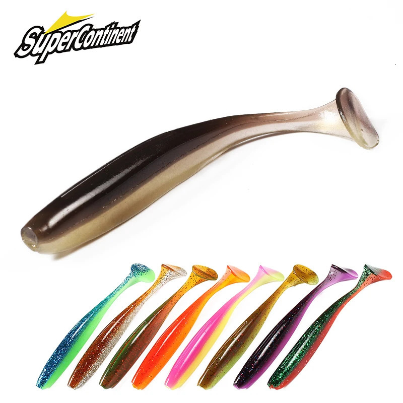 Supercontinent shiner 50mm 75mm 100mm Fishing Lures soft Artificial Bait easy for hooking up big pike 250708